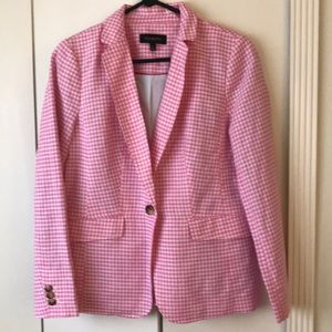 NWOT Pink and white blazer!